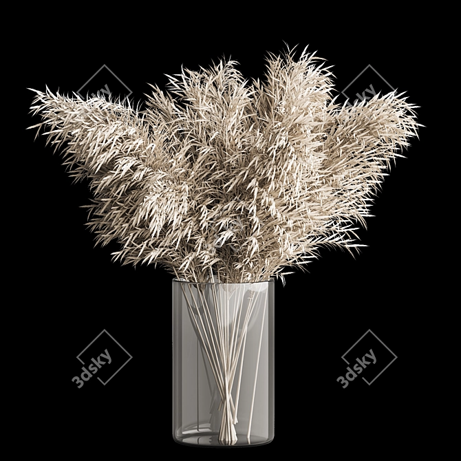 Elegant Bouquet Vase 3D Model 3D model image 4