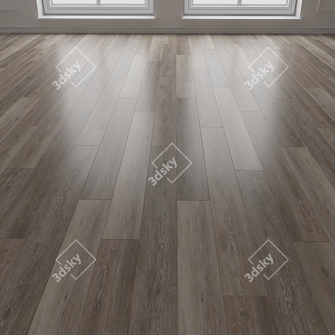 Engineered Wood Parquet Flooring 3D model image 3