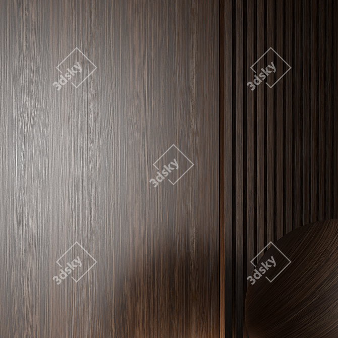 Seamless Wood Material 3D Models 3D model image 2