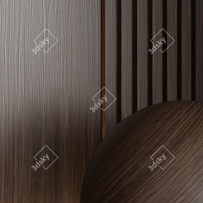 Seamless Wood Material 3D Models 3D model image 4