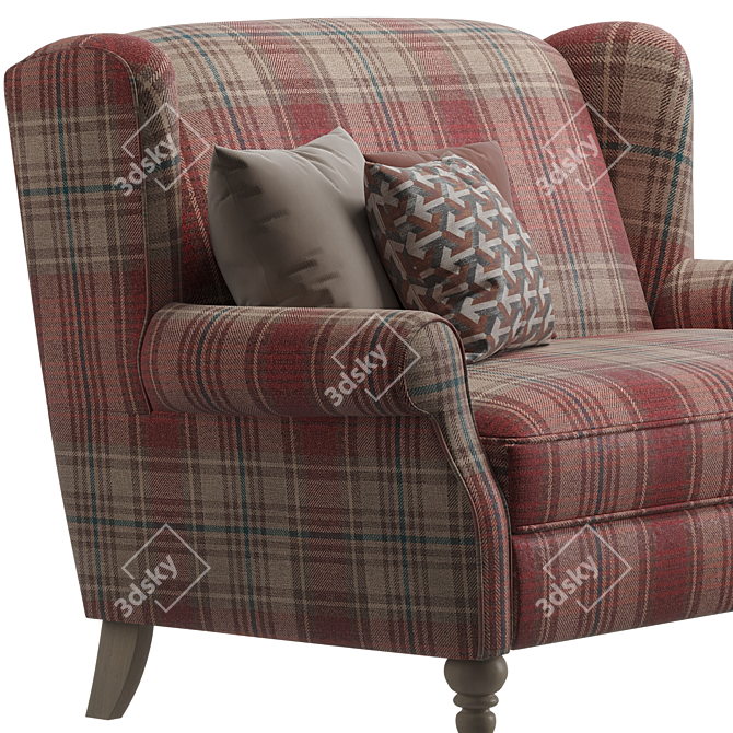 Modern Next Sherlock Small Sofa 3D model image 5