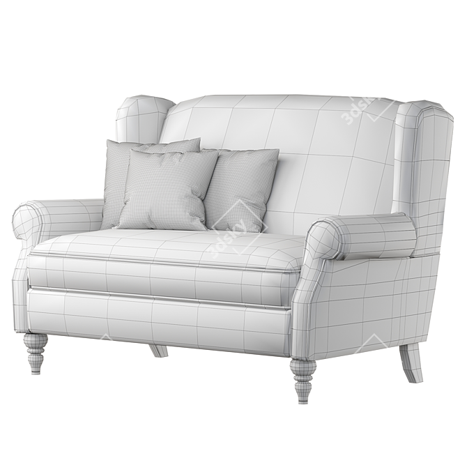 Modern Next Sherlock Small Sofa 3D model image 7