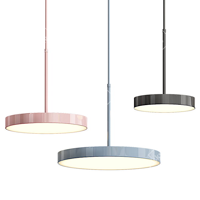 Sleek Modern Lighting Fixture 3D model image 1