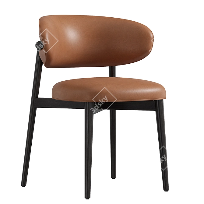 Minimalist Modern Oleandro Chair Design 3D model image 3