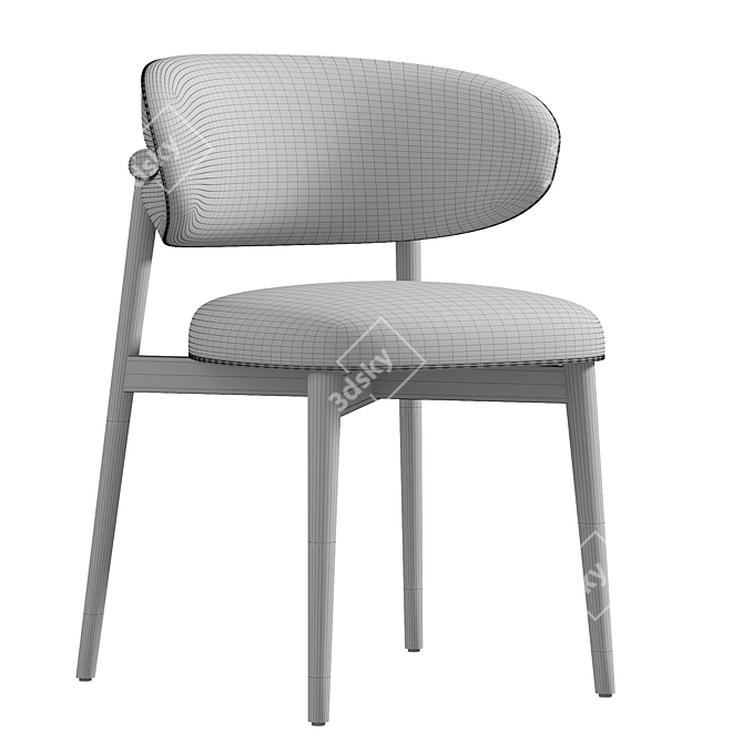 Minimalist Modern Oleandro Chair Design 3D model image 4