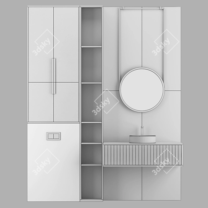 Modern Bathroom Set 20 3D model image 2