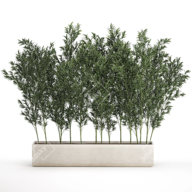 Unique product title: Bamboo Groves for Outdoor and Interior 3D model image 6