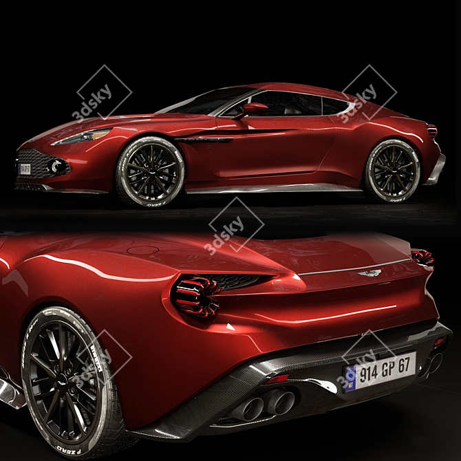 Aston Martin Vanquish Zagato 3D Model 3D model image 1