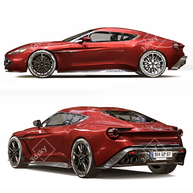 Aston Martin Vanquish Zagato 3D Model 3D model image 5