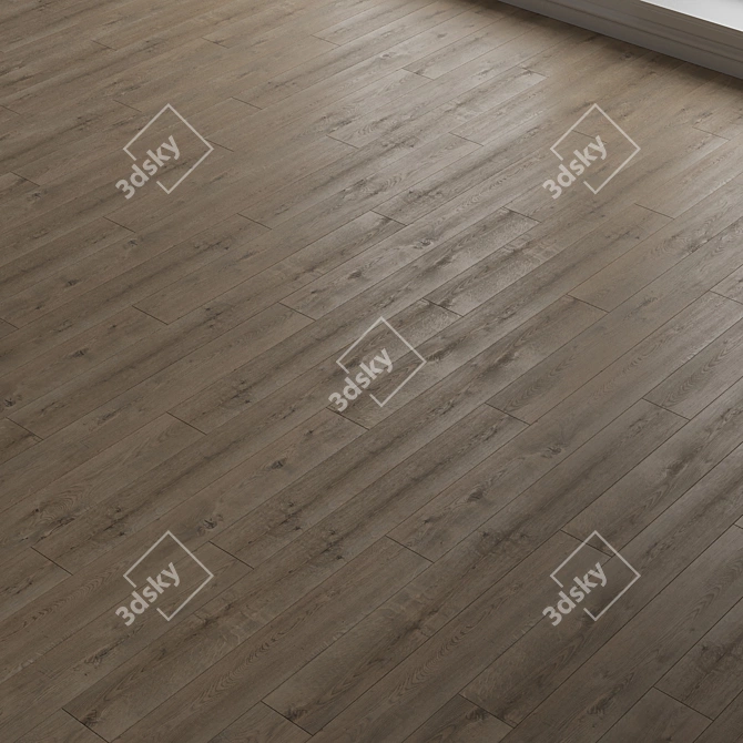 Dark Oak Laminate Flooring 3D model image 1