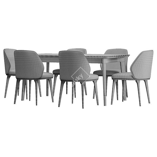 Giorno Sandalye Dining Chair 3D model image 7