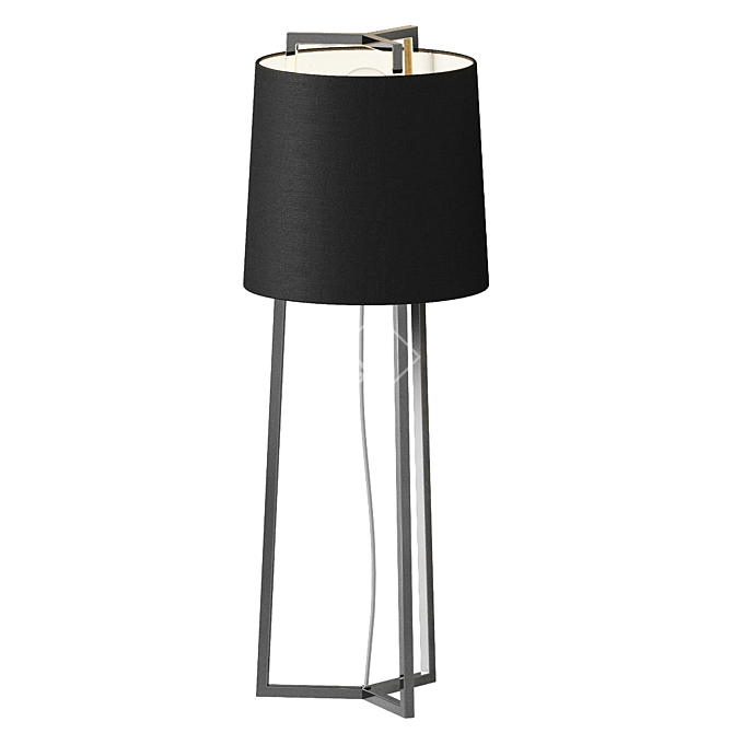 Modern Industrial Urban Table Lamp 3D model image 1