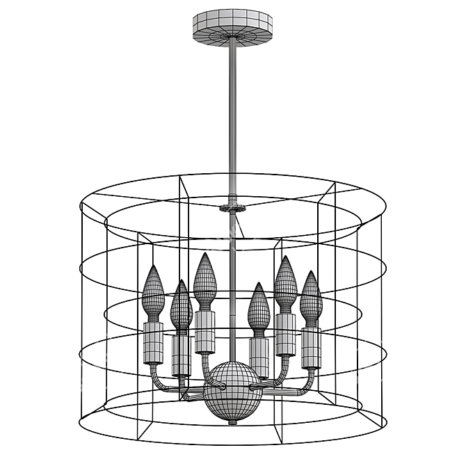 Modern Design Lamp Model VRay 3D model image 2