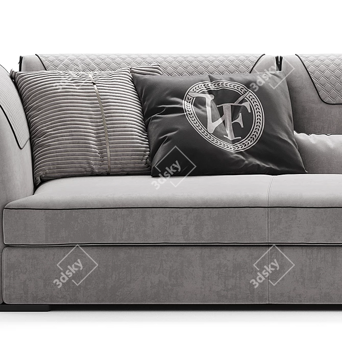 Modern Italian Modular Sofa Clivio 3D model image 5