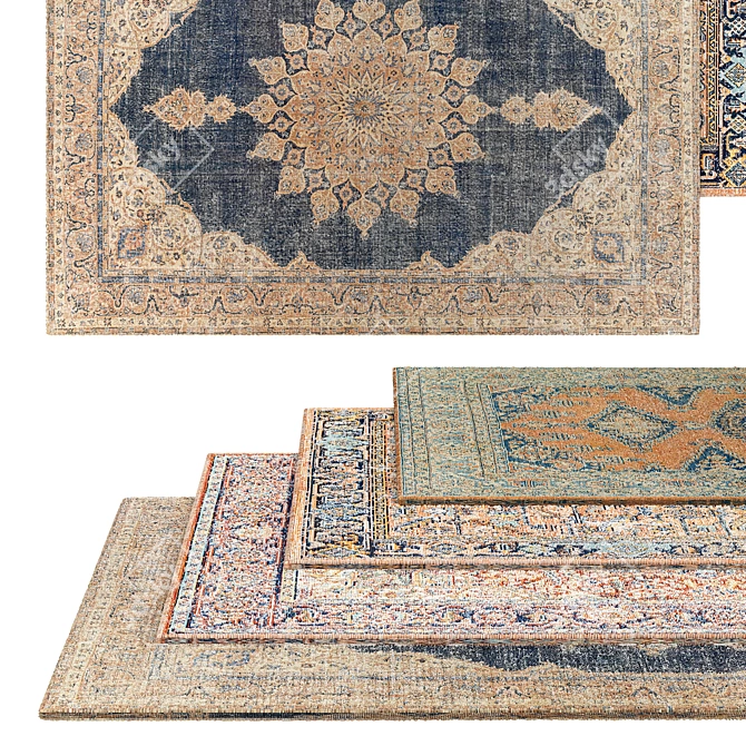 Timeless Elegance: Classic Rugs 3D model image 3