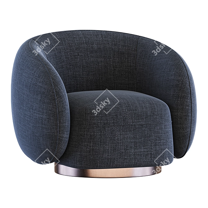 Elegant Swivel Chair Brice Eichholtz 3D model image 3