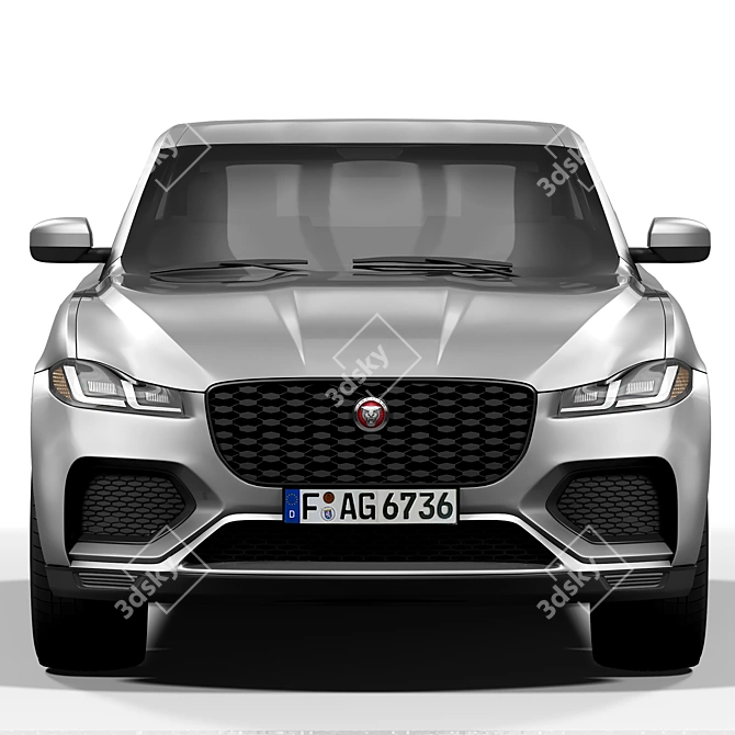 Luxury Jaguar F Pace Model 3D model image 2