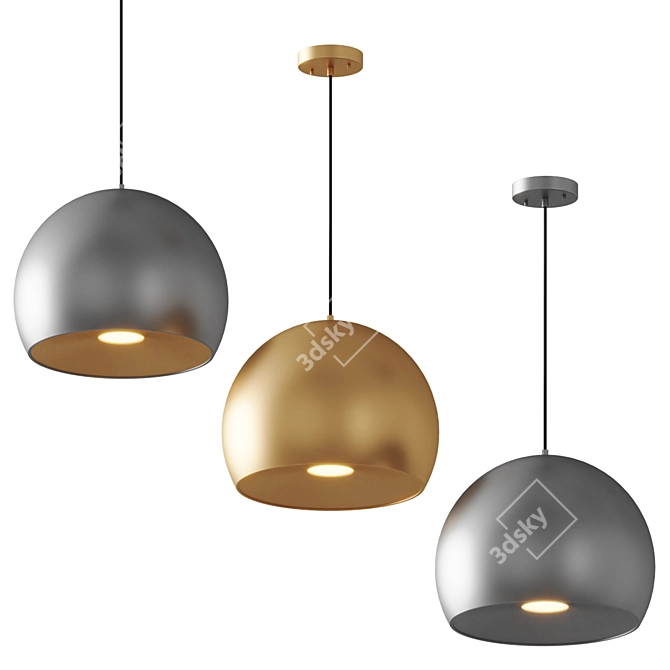 Modern Alton Pendant Light 3D model image 1