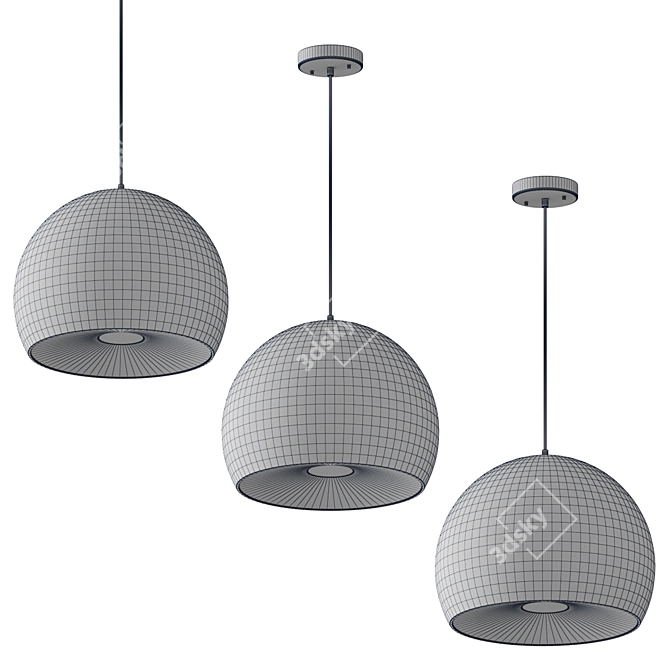 Modern Alton Pendant Light 3D model image 2