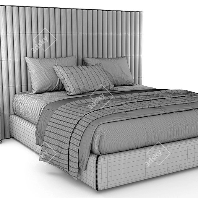 Biarritz Slim Flexform Bed 3D model image 4