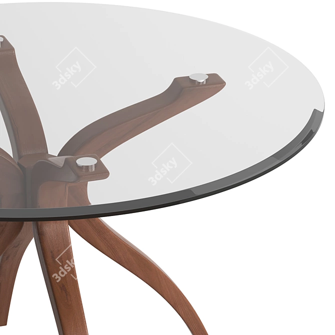 Modern Square Quincy Dining Table 3D model image 3