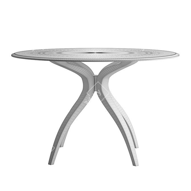 Modern Square Quincy Dining Table 3D model image 4