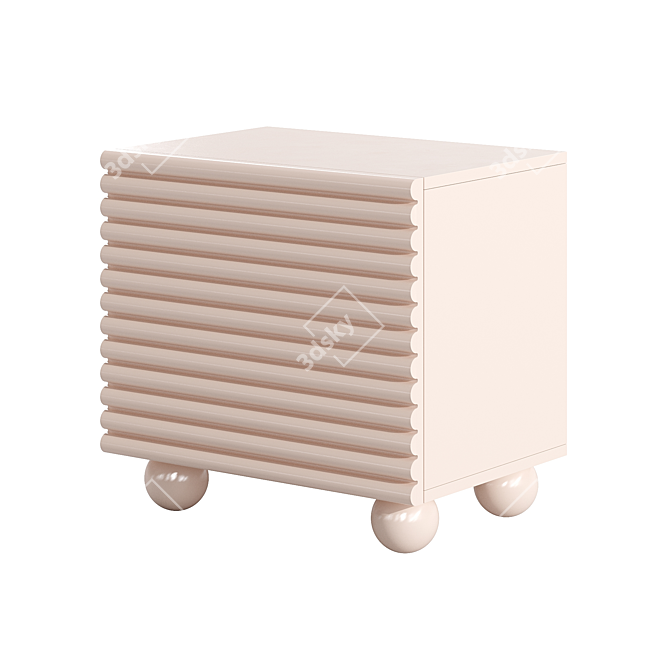 Modern Lulu Corner Design Table 3D model image 3