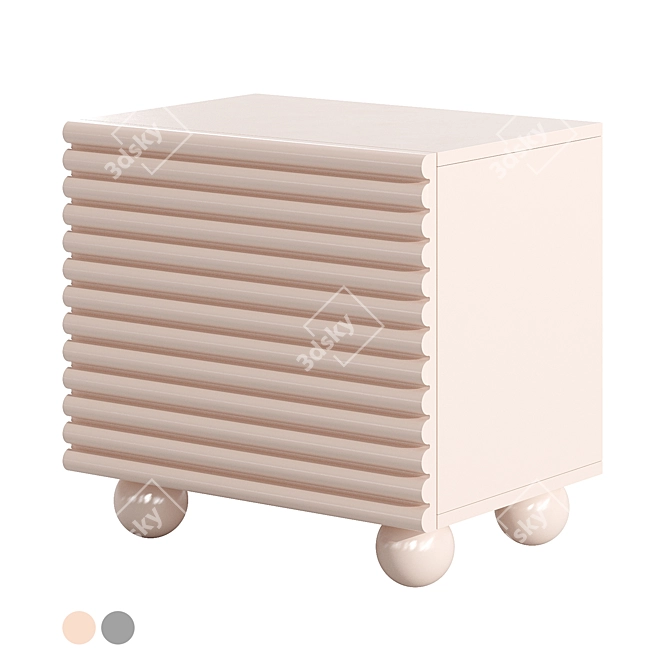 Modern Lulu Corner Design Table 3D model image 7