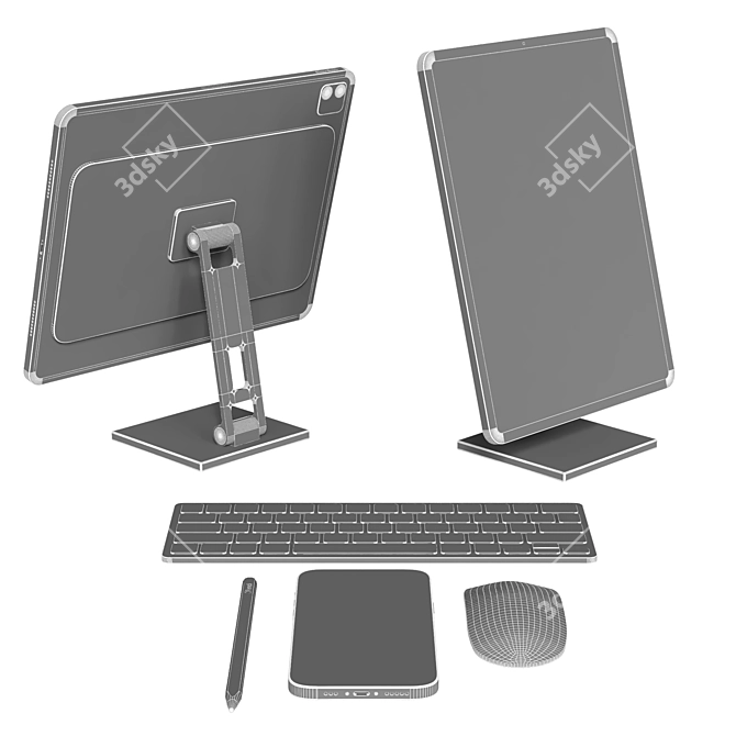 MagFit iPad Stand Pro 07 3D model image 4