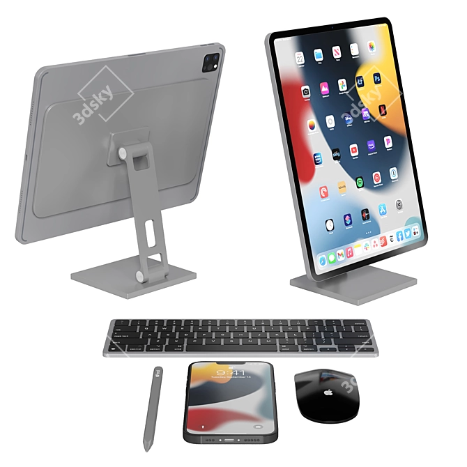 MagFit iPad Stand Pro 07 3D model image 5