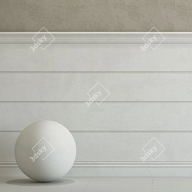 Decorative Plaster with Molding 245 3D model image 1