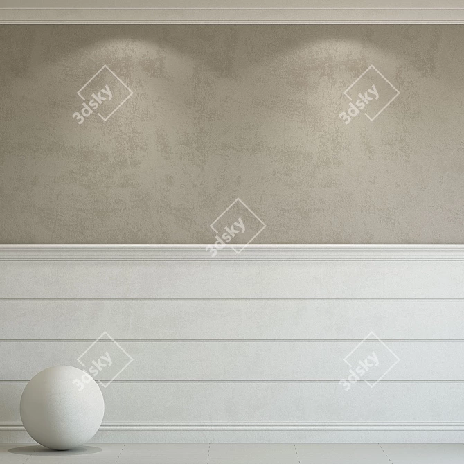 Decorative Plaster with Molding 245 3D model image 5