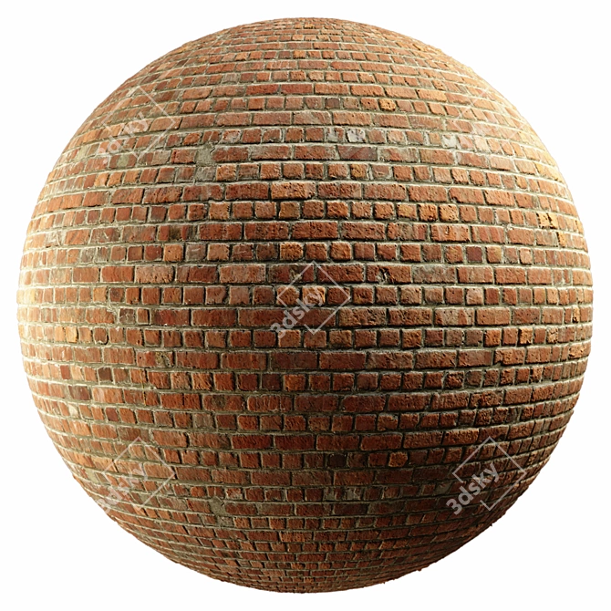  Natural Old Brick Material 3D model image 6