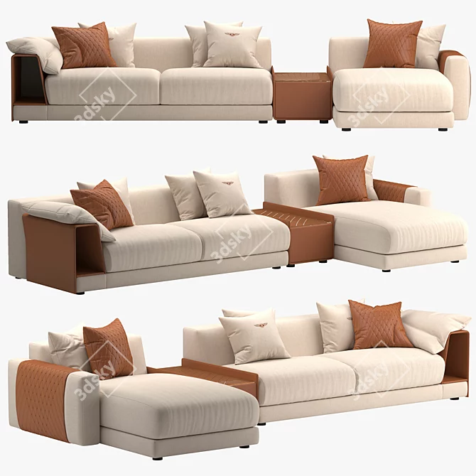 Modern Comfort Bentley Stowe Sofa 3D model image 3