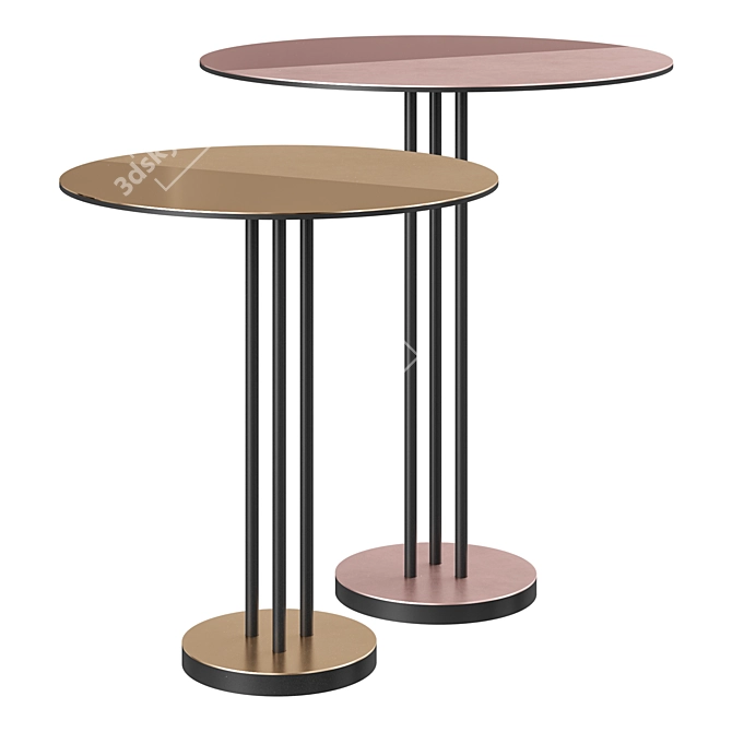 Mingardo Satin Coffee Table 3D model image 2