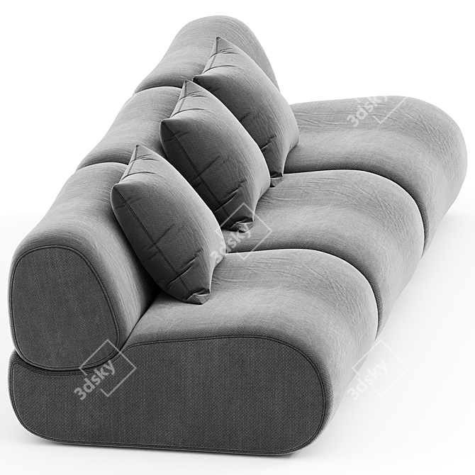 Lemmy Modular Sofa: Sleek Design 3D model image 1