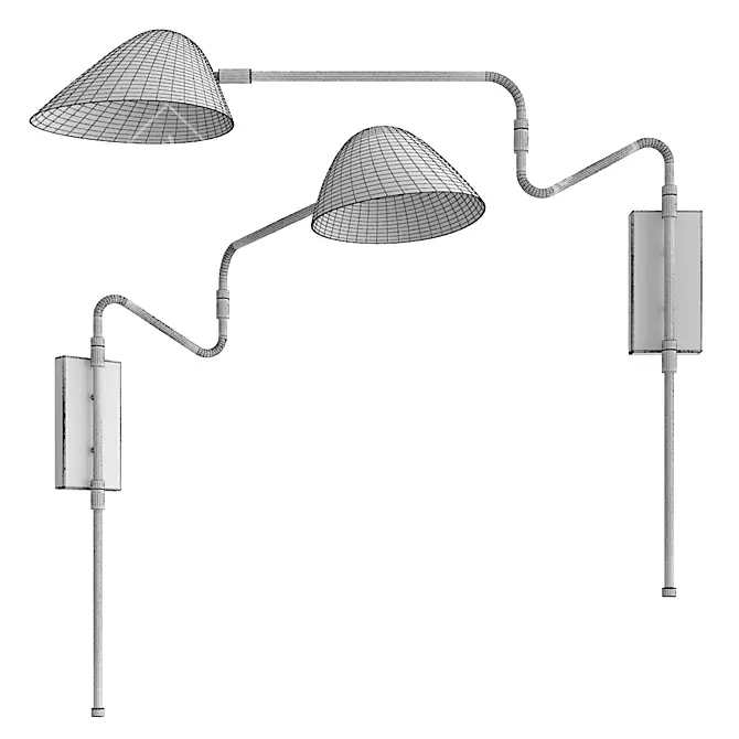 Elegant Atna Lamp Rendered 3D model image 1