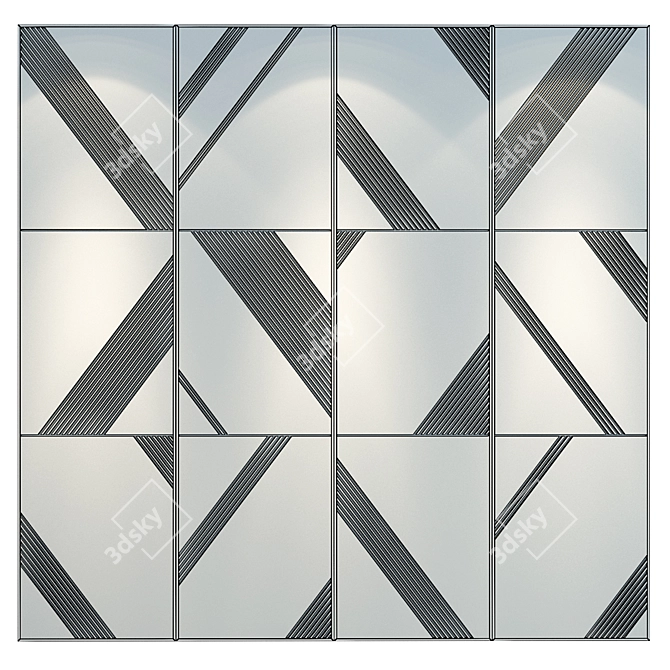 Modern Decor Wall Panel 3D 3D model image 1