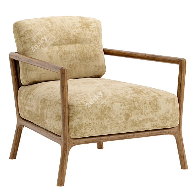 Chic Nube Carlton Armchair 3D model image 4