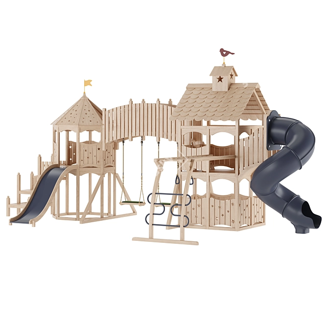 Interactive Playhouse Designs Set 3D model image 1