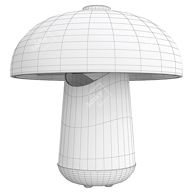 Nordic Mushroom Table Lamp 3D model image 1