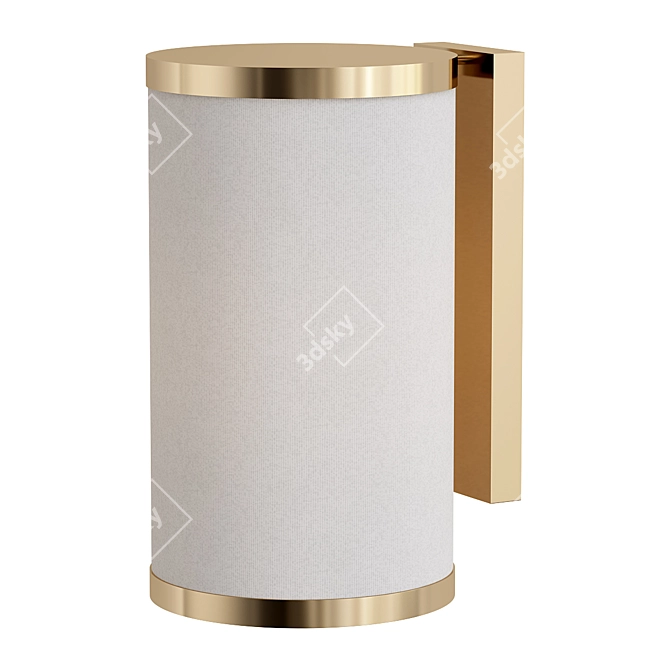 Contemporary Wall Sconce 3D Model 3D model image 2