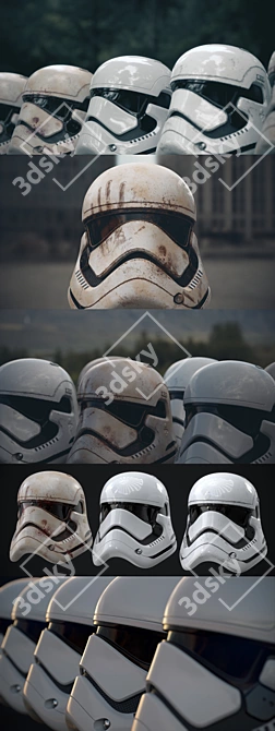 Star Wars Stormtrooper Helmet Replica 3D model image 2