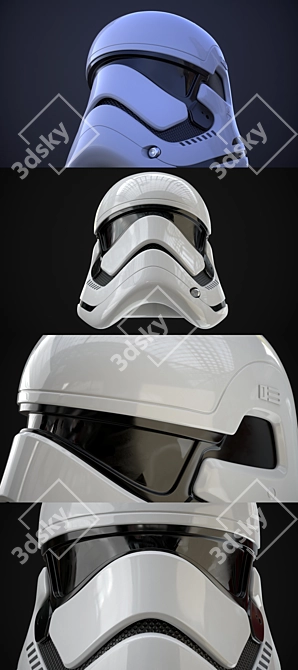 Star Wars Stormtrooper Helmet Replica 3D model image 4