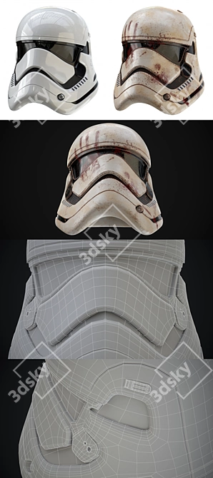 Star Wars Stormtrooper Helmet Replica 3D model image 5