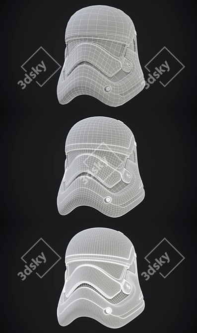 Star Wars Stormtrooper Helmet Replica 3D model image 7