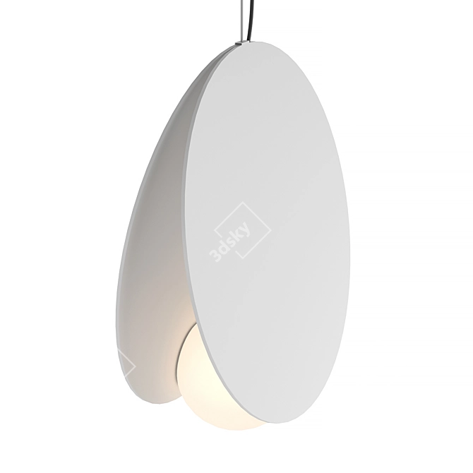 Elegant Fabbian Akoya Pendant Light 3D model image 2