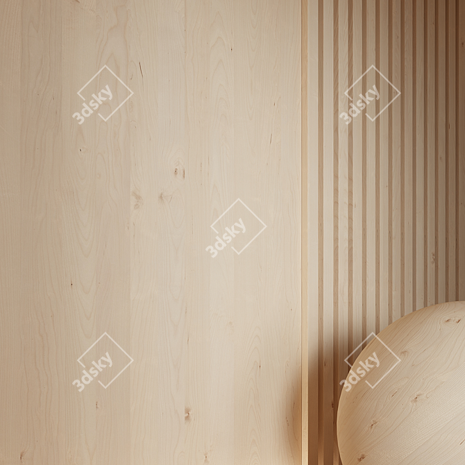 Seamless Wood Material Texture 3D model image 3