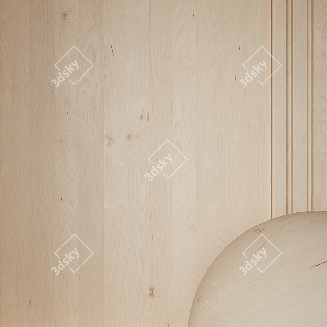 Seamless Wood Material Texture 3D model image 4