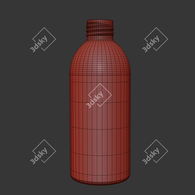 Reusable Aluminum Water Bottle 3D model image 4